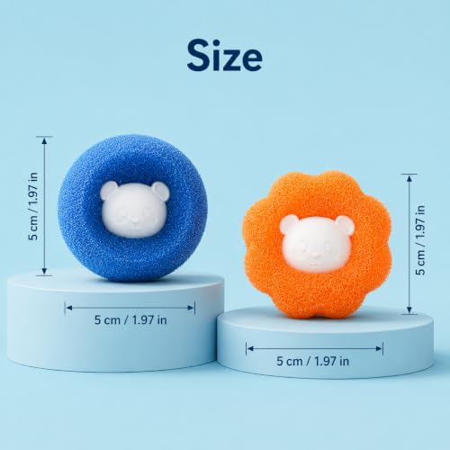 10pcs Pet Hair Remover Laundry Balls, Reusable Fur Catcher Set