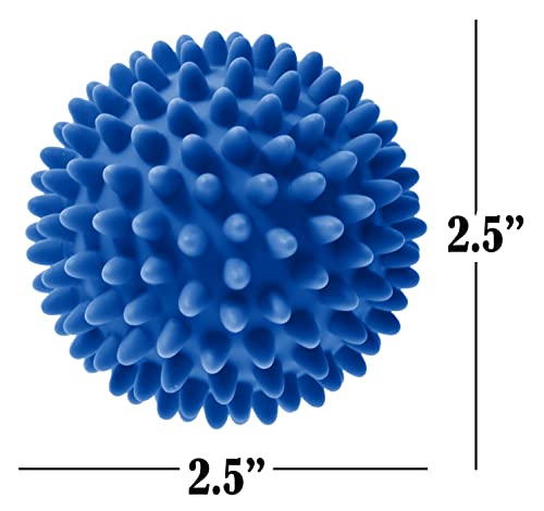 Handy Laundry Laundry Dryer Balls, Clothes Come Out Soft, Fluffy, Fewer Wrinkles & Less Static Cling, A Natural Alternative to Fabric Softener, Reduce Drying Time and Save on Energy, (Set of 4) - color: Blue