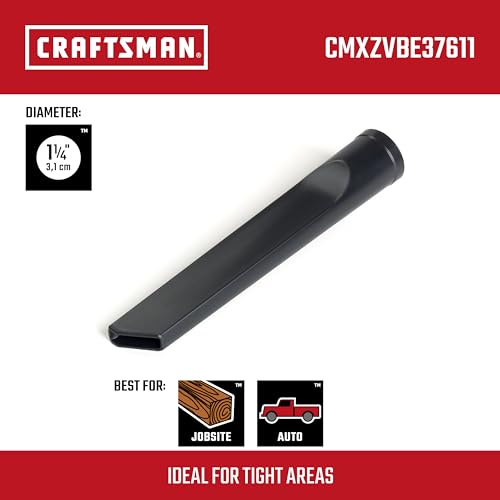 CRAFTSMAN CMXZVBE38611 1-1/4 in. Crevice Tool Wet Dry Vac Attachment - size: Crevice Tool