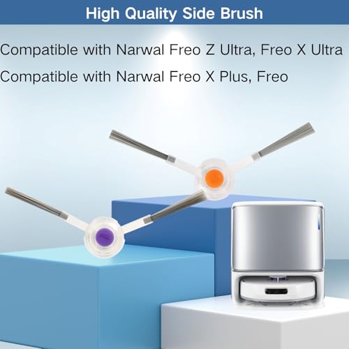 12 Pack Replacements Robot Side Brushes Compatible with Narwal Freo Z Ultra, Freo X Ultra, Freo X Plus, Freo - color: For X/X Plus/Z/Freo Side Brushes