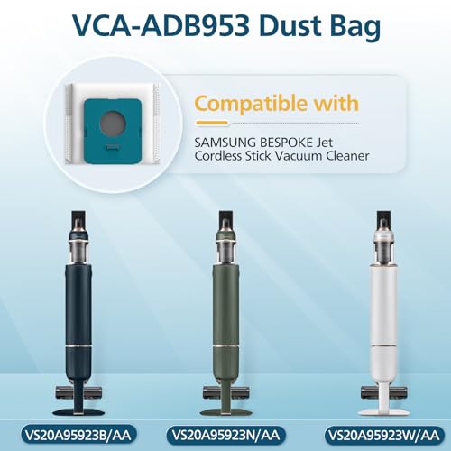 8 Pack VCA-ADB953 Dust Bags for SAMSUNG BESPOKE Jet Cordless Stick Vacuum - size: 8 PACK