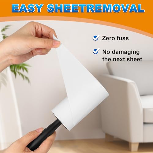 Lint Roller,Extra Sticky,660 Sheets with 3 Handles - size: 6 Count / 660Sheets
