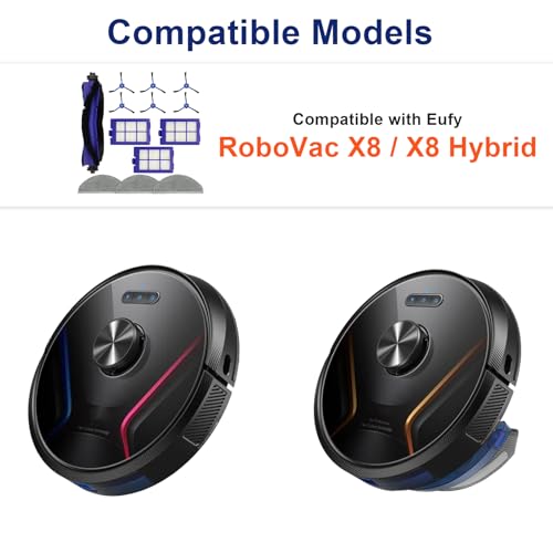 13 PCS Accessories Kit for Eufy RoboVac X8/ X8 Hybrid Robot Vacuum