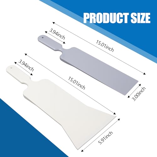 Hovom 2PCS Car Window Tint Tool, Paddle Bulldozer Squeegee Kit, Gray+White - color: 2pcs:gray+white