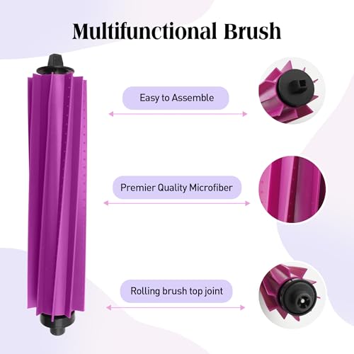 Replacement Accessories for Eureka E20 Plus Robot Vacuum,1Rubber Main Brush,4Mop Pads,2Filters,4Side Brush;2Rubber Main Brush,4Mop Pads,4Filters,6Side Brush. (12, E20) - style: 12