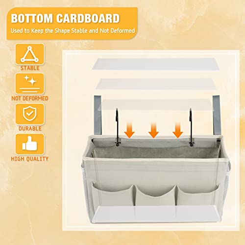 Lilithye Bedside Caddy, Bedside Storage Bag Hanging Organizer for Bunk Bed - color: 1pc Grey