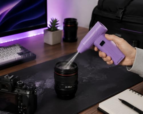 X9 Electric Air Duster, Rechargeable Computer Cleaner, Violet - color: Violet