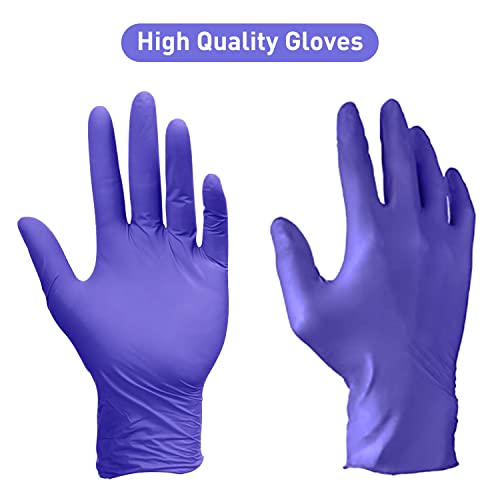 PElPU Nitrile Gloves, Disposable cleaning, Powder Free, Latex Free, Non-Sterile Protective Gloves - size: Large (Pack of 100)