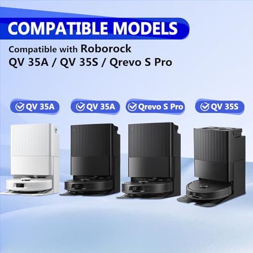 32 Pcs Qrevo S Pro/QV 35A Replacement Accessories Compatible with Roborock - color: for QV 35A
