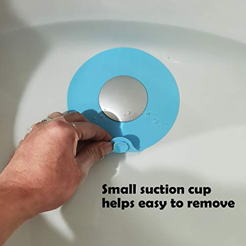Seatery 2PCS Silicone Bathtub Stopper and Plug, Tub and Sink Drain Cover - style: Stoppers