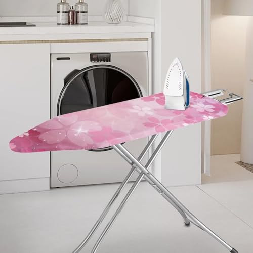 Pink Iron Board Cover Cherry Blossom Ironing Board Cover and Pad Soft Stain Resistant Modern Home Decorations Universal Size Fit 54x15 inch - color: Cherry Blossom