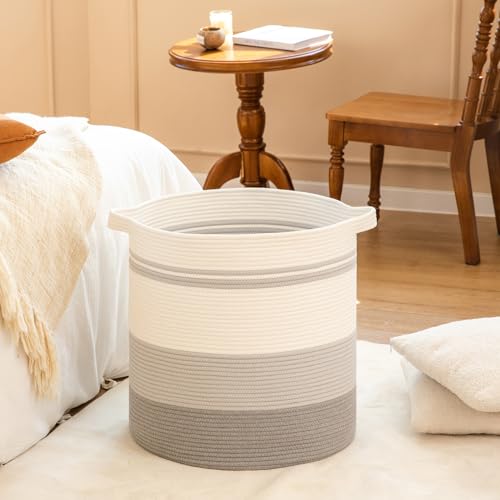 OIAHOMY 80L Laundry Basket Laundry Hamper Nursery Hamper Gradient Gray - color: Gradient Gray, size: 18*18*20in