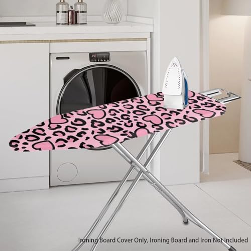 Leopard Print Ironing Board Covers Dustproof Ironing Board Cover and Pad Stain Resistant Ironing Board Pretectors - color: Leopard Print