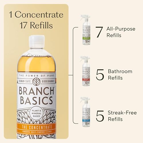 Branch Basics Surface Cleaning Kit: 33.8 oz Concentrate, Refillable Bottles - style: 33.8oz Concentrate - Plastic Bottles