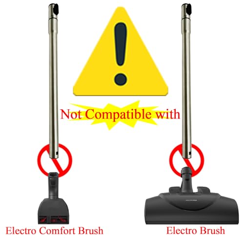 GHAMADE for Miele C1 C2 C3 Stainless Steel Vacuum Extension Wand Plus Turbo Brush Head - Vacuum Accessories & Attachments for Low Pile Carpet, Tile Hard Floors, Area Rugs -Pet Hair Vacuum Attachments