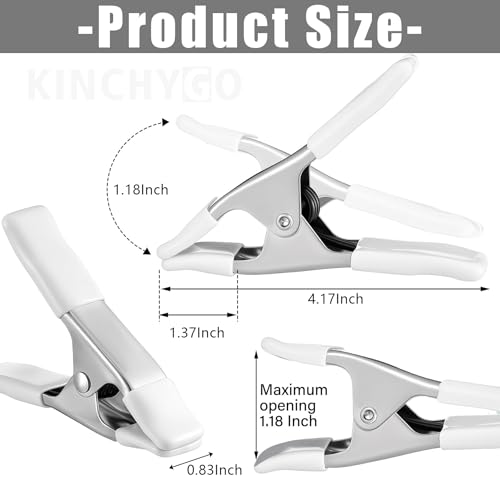 6 Pack Dress Clips for Bridal Gown Fitting 4.17 Inch Clothes Pins