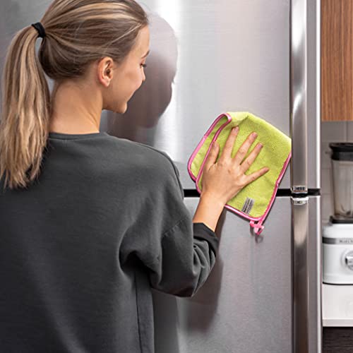 Nano Towels Stainless Steel Cleaner | The Amazing Chemical Free Stainless Steel Cleaning Reusable Wipe Cloth | Kid & Pet Safe | Light Green 7x16 (1 pc) - color: Light Green