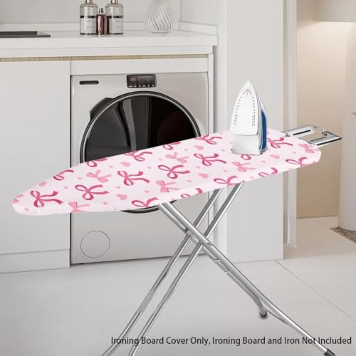 Iron Board Cover with Bow Heart Elastic Ironing Board Padding - color: Bow Heart