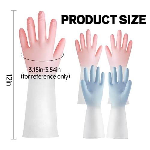 Dish Gloves for Women,Rubber Gloves for Cleaning Bathroom