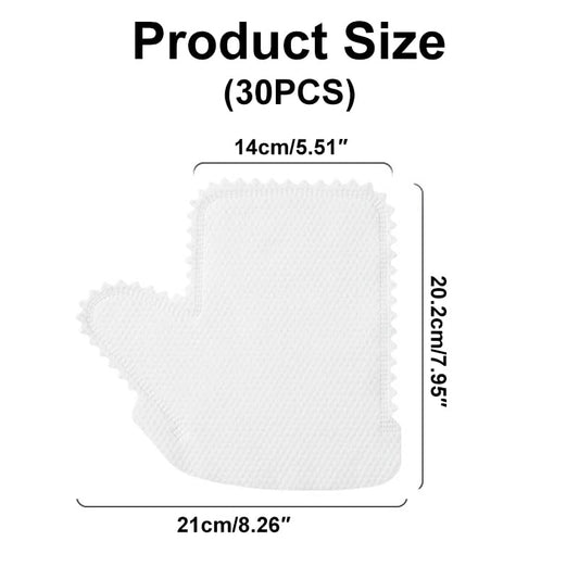 30 Pcs Dusting Cloths Gloves, Disposable Dual-Sided Cleaning Mitt – Dust Wipes for Cleaning Grabs Dust & Pet Hair, House Cleaning Gloves for Windows, Sinks, Furniture & Car Wash