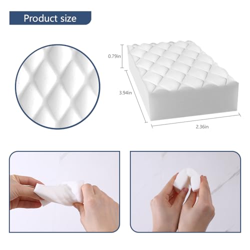 Magic Sponge Eraser,50 Pack Melamine Sponge Bulk,2X Density,Long Lasting - color: White(50pcs), size: 3.93x2.36x0.79in