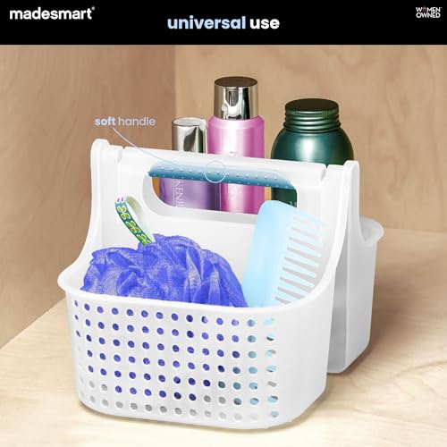 madesmart Shower Tote with Soft Grip Handle, Blue - color: Blue, size: Small