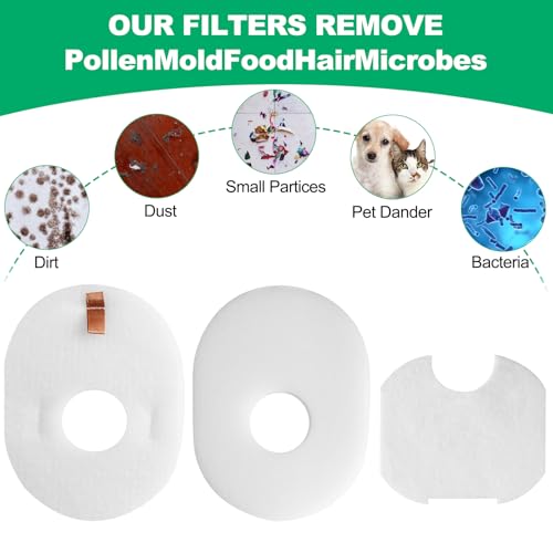 4 Foam + Felt + Post Filters Replacement for Shark Rocket HV301, HV302, HV30126, HV300, HV305, HV292, HV307Q, QS301Q, HV310, UV450 Ultralight Corded Stick Vacuum - color: 4 Post+4 Foam