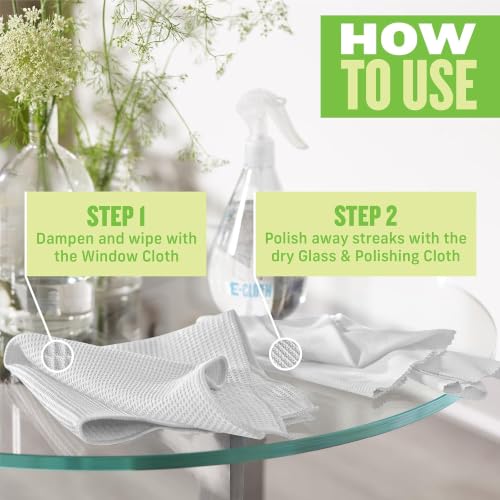 E-Cloth Window and Glass Cleaner Kit, Just Add Water - 2 Kits - color: Colorless, size: 2 Kits