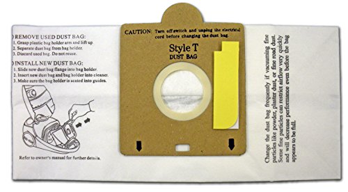 Envirocare Replacement Micro Filtration Vacuum Cleaner Dust Bags made to fit Eureka Style T canisters 12 bags