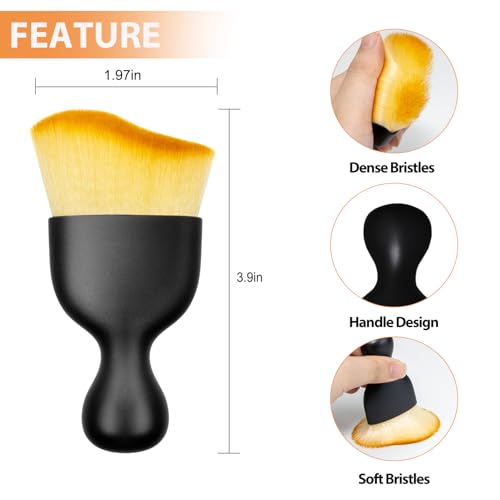Car Interior Detailing Brush Cleaning Kit, Soft Bristle Dusting Brush, Wire Brush Set, Car Cleaning Gel, Car Accessories Essentials Supplies Tools for Auto,Truck,SUV,RV(6PCS )