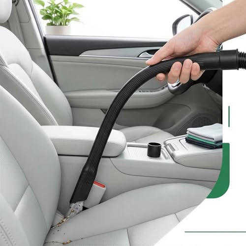 25" Flexible Vacuum Crevice Tool Attachment, Long Flat Slot Nozzle with Cleaning Brush Kit, Fits All 1-1/4" (32mm) & 1-3/8" (35mm) Vacuum Hoses, Ideal for Dryer Lint, Under Appliances,