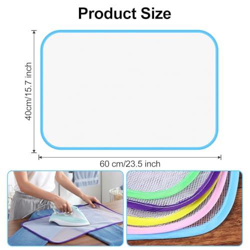 5 Pack Protective Ironing Pressing Pad Pressing Cloth for Ironing Heat Resistant Mesh Protector Protective Iron Scorch Mesh Cloth to Protect Clothes Iron Mat for Sewing Delicate Fabrics Silk Wool - size: 40x60cm
