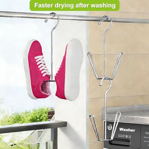 Shoe Drying Hanger for Washing Machine Shoes Stainless Steel 3-Pack - color: For 3 Pairs
