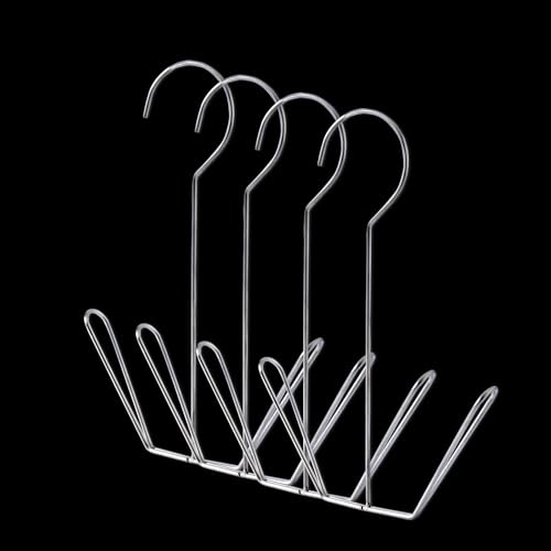 10 Pack Stainless Steel Shoe Drying Rack with Hooks, Multi-Function Hanging Shoe Holder for Shoes and Insoles, Balcony Laundry Shoe Hanger for Home and Outdoor Drying