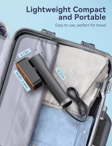 Sundu Steamer for Clothes Portable 2-in-1 Travel Steamer Iron for Clothes - color: Moon Silver Gray