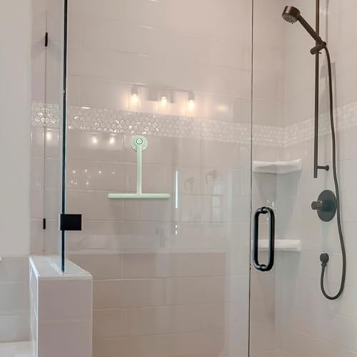 Splash Home Jasmine Eco-Friendly Shower Squeegee, Green - color: Green
