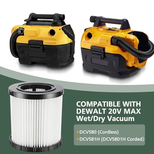 DCV581H DCV580H Vacuum Filter for DEWALT 20V Cordless Shop Vac Cleaner - color: 3 PACK