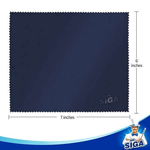 MR.SIGA Microfiber Glasses Cleaning Cloth, Spectacle Cleaner Cloth, 12 Pack - size: 12 Pack-6 X 7 inch