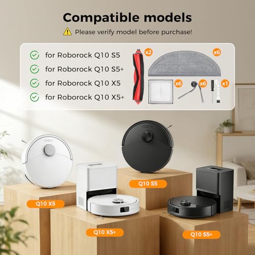 22 Pack Accessories Kit Compatible with Roborock Q10 S5 Robot Vacuum - size: 22PCS Accessories Kit for Roborock Q10 S5