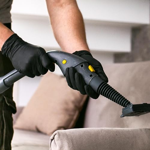 SwiftGrip Disposable Nitrile Exam Gloves, Black Nitrile Gloves Disposable Latex Free for Medical, Cooking & Esthetician - color: 03 Black (L, 100ct)