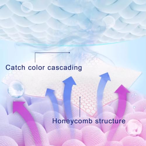 Color Catchers for Laundry, Color Absorber Laundry Sheets 50 Count,Fragrance Free Color Trapping Sheets Prevents Color Runs and Maintains Original Clothing (50, Fragrance-free)