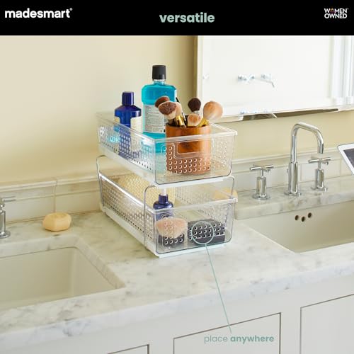madesmart Premium Two Tier Organizer, Clear - color: Clear, size: 1-Pack