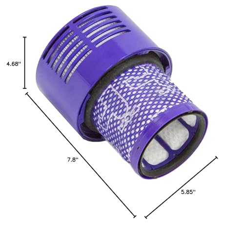Dyson V10 Total Clean Genuine Washable Vacuum Cleaner Filter Replacement 969082-01, HEPA Vacuum Filters