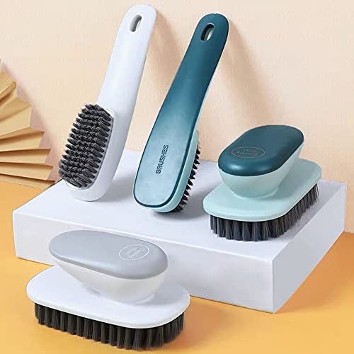 Laundry Scrub Brush 2 Pack Soft Bristle Brush Cleaning Brush for Stains - color: Gray