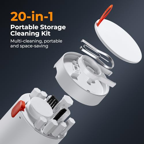 K&F CONCEPT 20-in-1 Keyboard Cleaning Kit for Phone, Camera, PC, Earphone