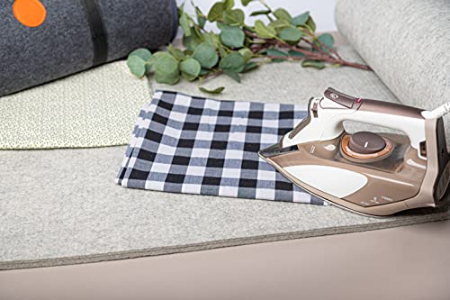 Extra Large Wool Pressing Mat 22" x 60" with Carrying Case – 100% New Zealand Wool Ironing Pad for Quilting, Sewing & Embroidery – Heat Retaining & Double-Sided Pressing Surface - color: 22" x 60"