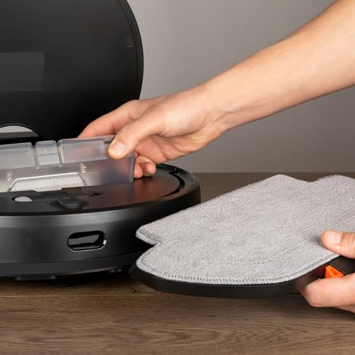 MECCANIXITY 6Pcs Washable Cloth Mop Pads Cotton Robot Vacuum Cleaner Accessories for Ecovacs for Deebot 920 950 T5 T5 Max, T5 Power/ N8/ N8 Pro/ N8 Pro+/N10 Plus Replacement Pads