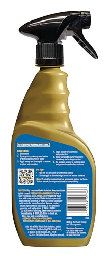 Rain-X 620236SRP Leather Cleaner Conditioner & Repellent for Car Interiors, Cleans + Repels while Moisturizing, Restores Leather to Natural, Fresh Scent without Residue 16 Fl Oz. - style: Leather Cleaner
