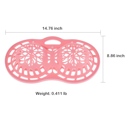 2 Pack Silicone Bra Washing Bags for Laundry Lingerie Bags for Washing Delicates Bag Ladies Underwear Protective Bag Washer and Dryer Bra Wash Protector Anti-Deformation Reusable(32A to 38D Cups)