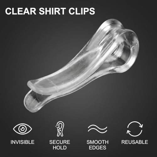 100Pcs U Shaped Plastic Alligator Clips Shirts Folding Clips Garment Clips Clothespins for Ties Socks Pants Clothes Pins Laundry Storage and Organization(Transparent)
